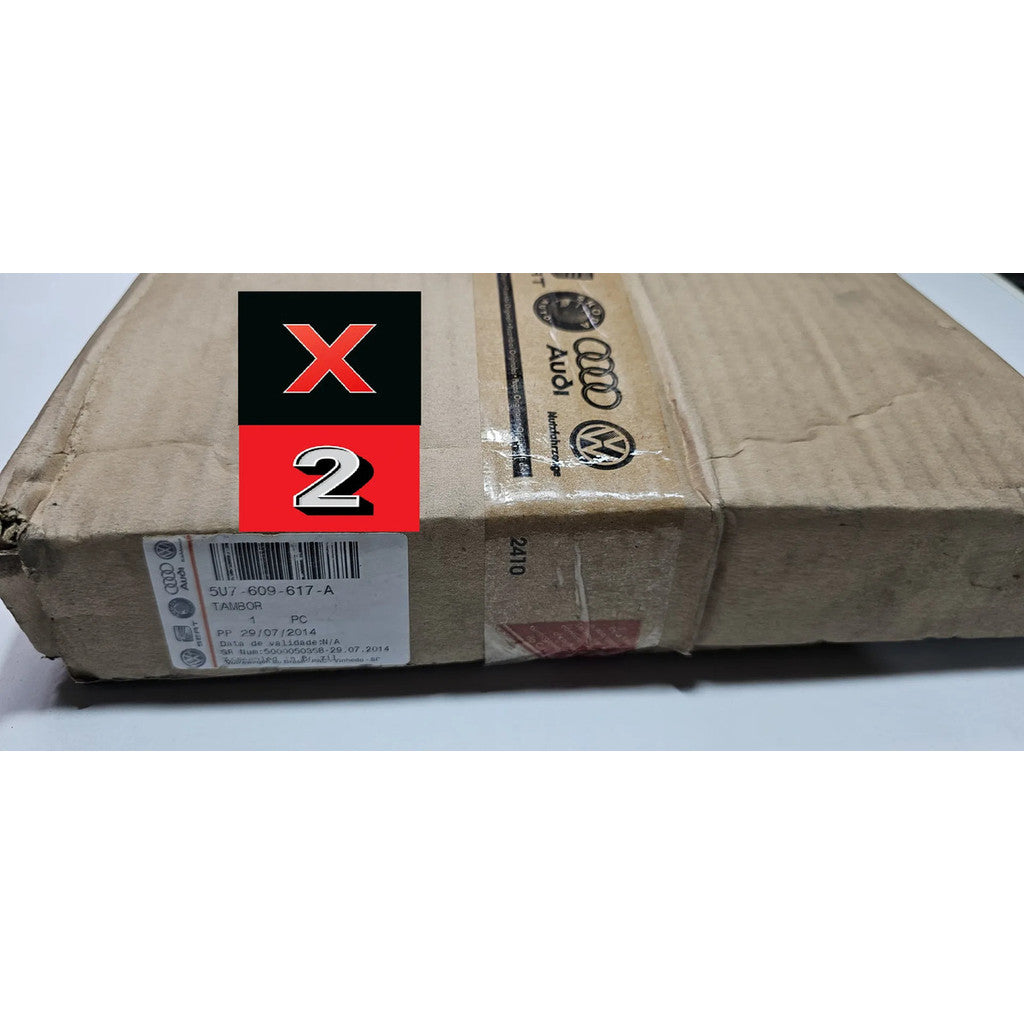 Par Tambor Freio Saveiro Cross 1.6 Original Vw 5u7609617a