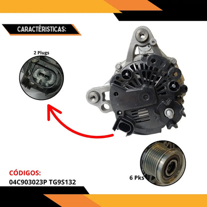 Alternador Vw Fox Gol Up Voyage 90ah 04c903023n Original