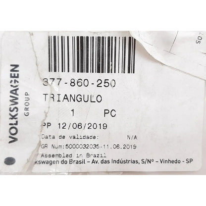 Triângulo Sinalização Fox Gol Cc Polo Original Vw 377860250