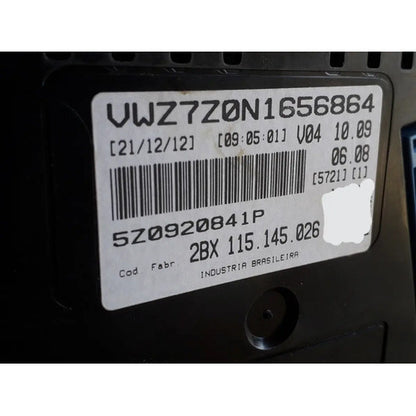 Painel Instrumentos Fox 2010 a 2014 Novo Original Vw 5z0920841p