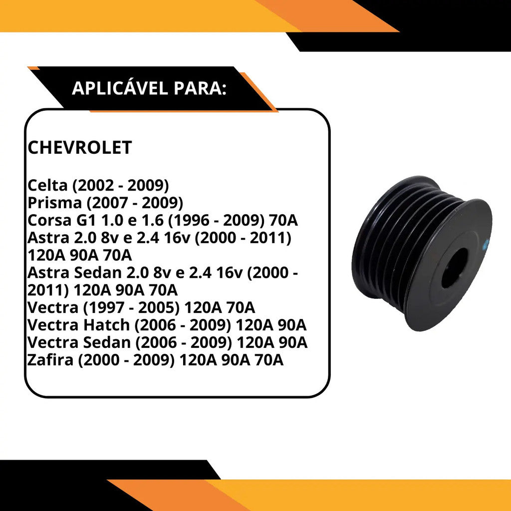Polia Alternador Gm 93369721 Astra Celta Prisma