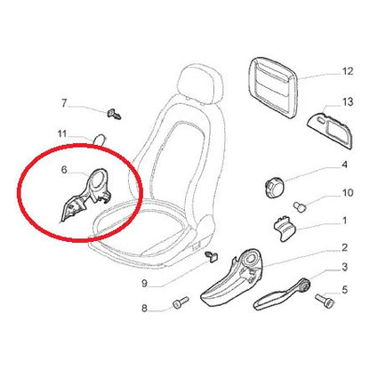 Recobrimento L/esq Banco Direito Fiat Idea Argo 10000309