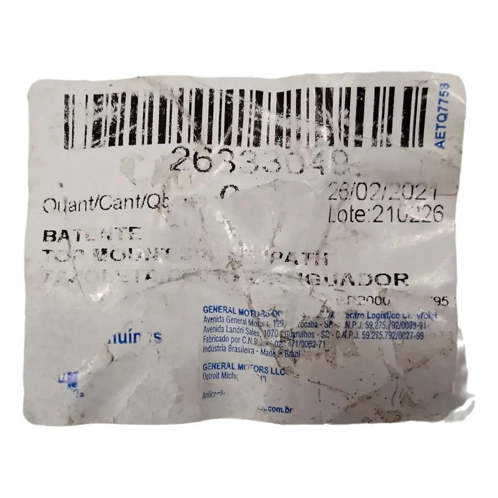 Coxim Assento Amortecedor Diantiero – Chevrolet Onix