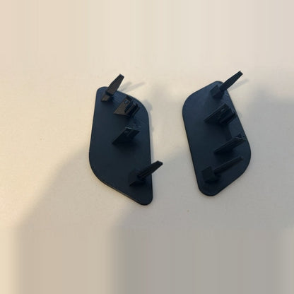 Par Tampa Esguicho Lavador Farol Audi Q3 2016 a 2020 Acabamento Para-choque Dianteiro ABS Preto Texturizado