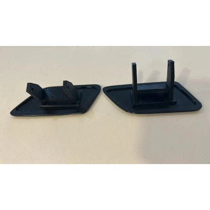 Par Tampa Esguicho Lavador Farol Ford Focus 2005 a 2010 Textura Fibra de Carbono Para-choque PETG Preto