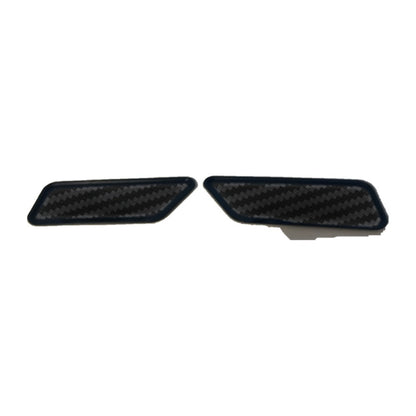 Par Tampa Esguicho Lavador Farol Mitsubishi Outlander Textura Fibra de Carbono Para-choque ABS Preto