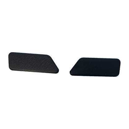 Par Tampa Esguicho Lavador Farol Mitsubishi Outlander Acabamento Para-choque Dianteiro ABS Preto