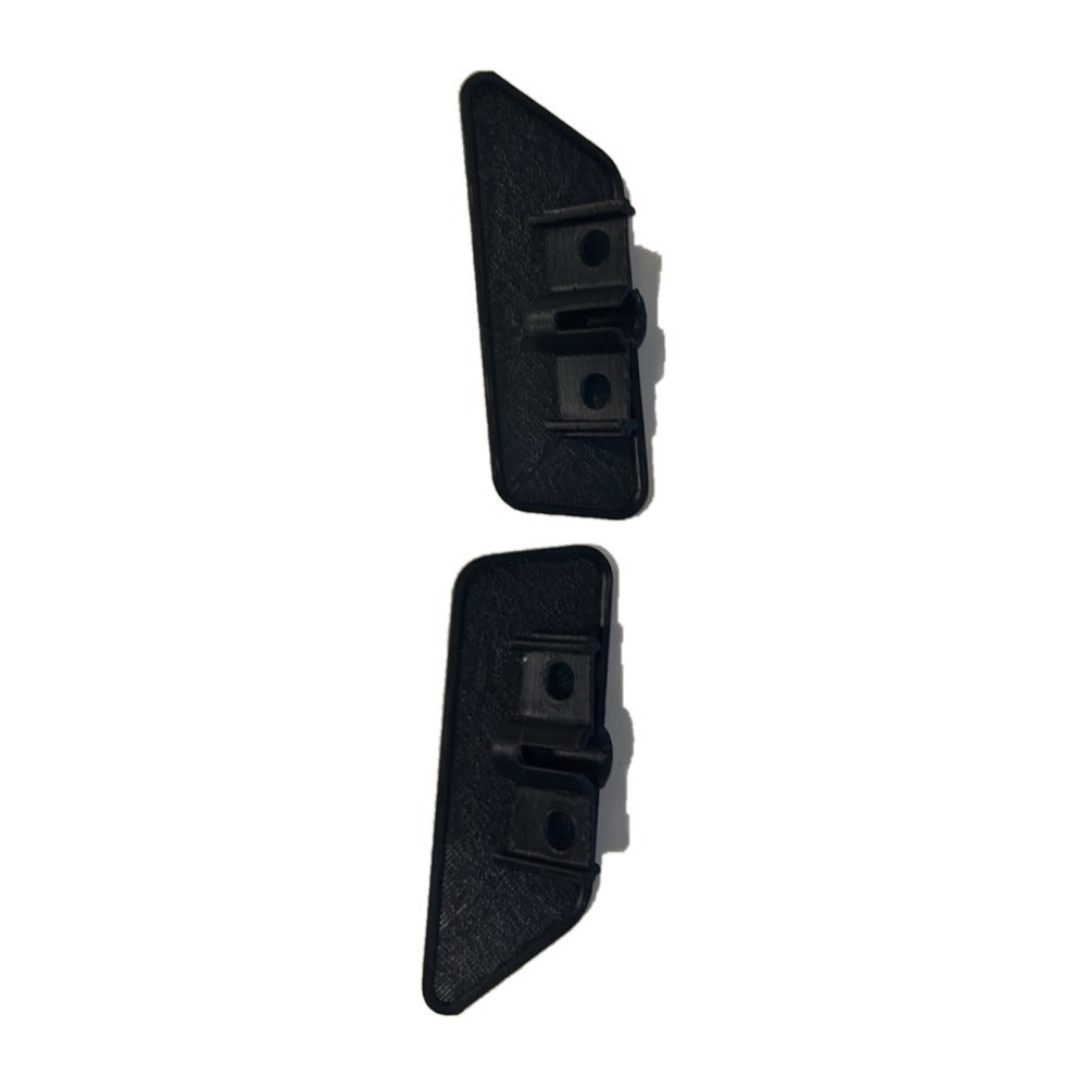 Par Tampa Esguicho Lavador Farol Mitsubishi Outlander Acabamento Para-choque Dianteiro ABS Preto