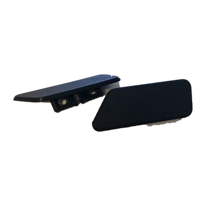 Par Tampa Esguicho Lavador Farol Mitsubishi Outlander Acabamento Para-choque Dianteiro ABS Preto